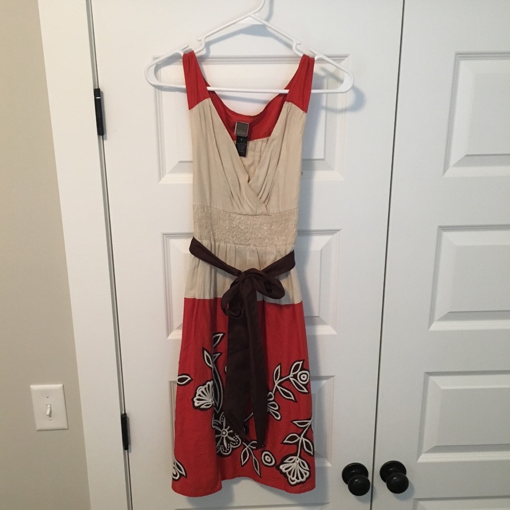 Anthropologie Emroidered Floral Casual Dress